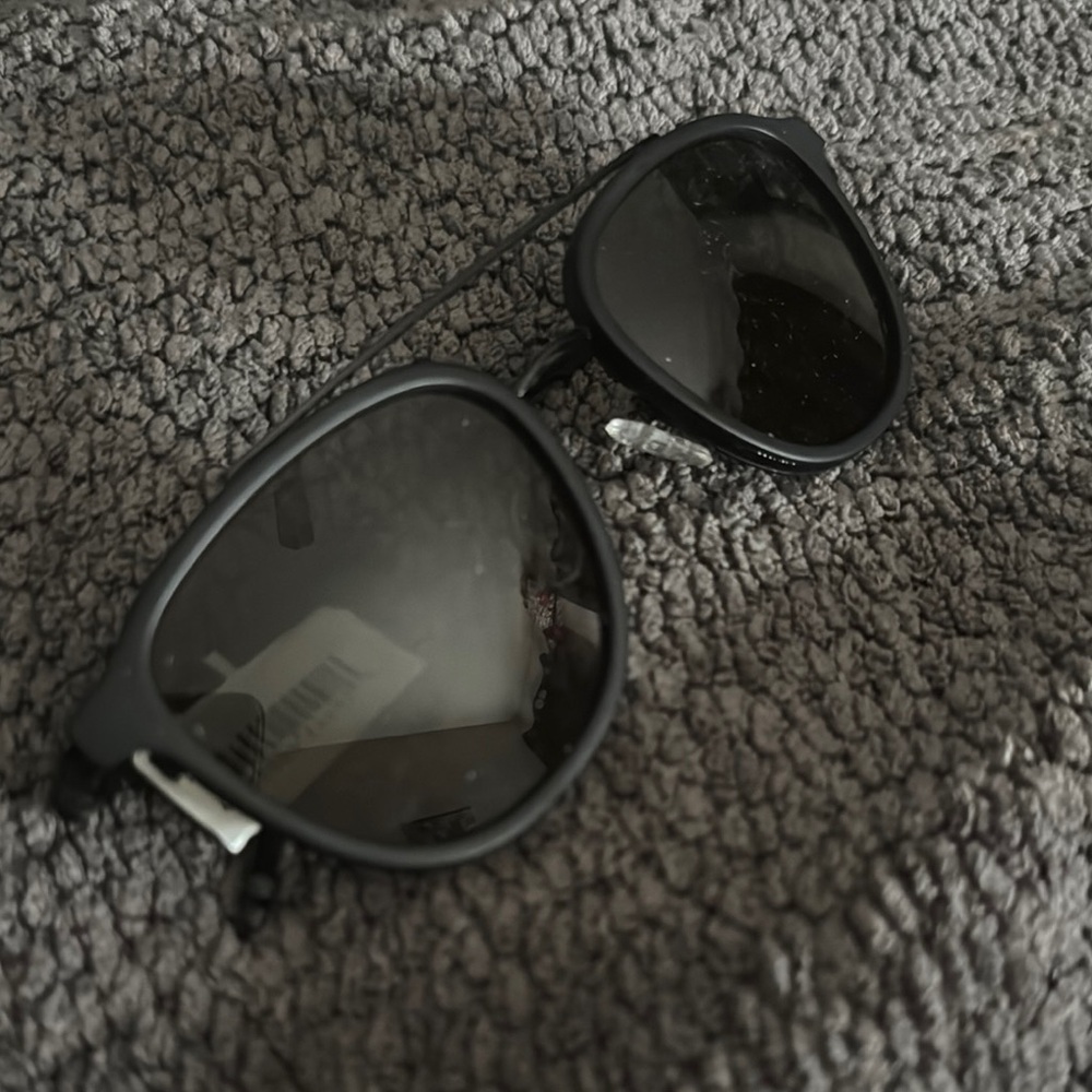 Black Oversized Gradient Lens Glasses